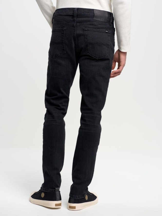 Spodnie jeans męskie czarne Terry Carrot 959
