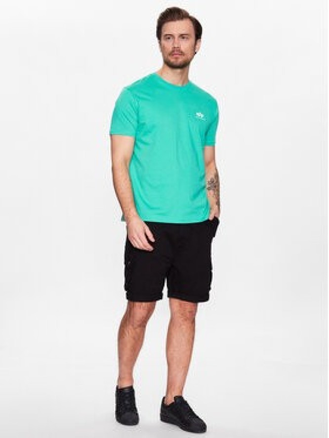 Alpha Industries T-Shirt Basic T Small Logo 188505 Zielony Regular Fit