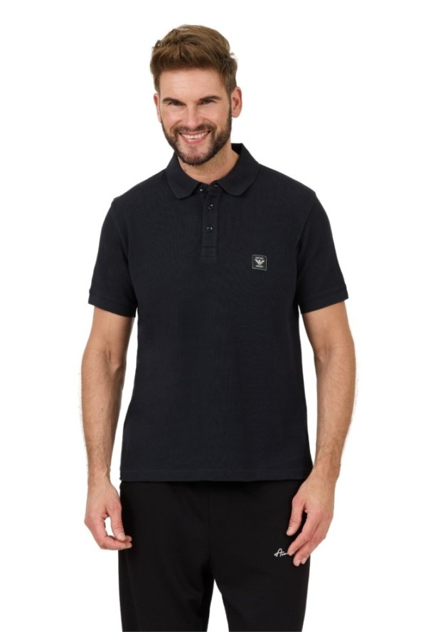 EMPORIO ARMANI Czarne polo