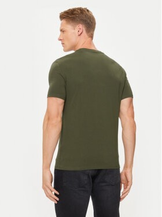 Guess T-Shirt M2YI24 J1314 Zielony Slim Fit
