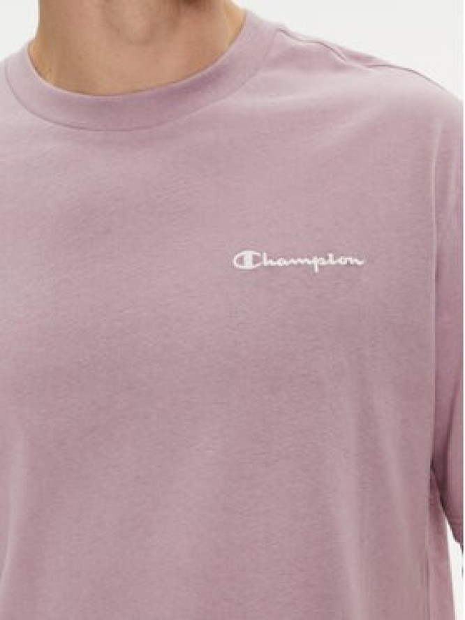 Champion T-Shirt 219787 Fioletowy Regular Fit