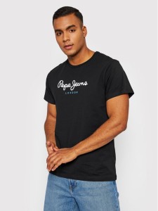 Pepe Jeans T-Shirt Eggo PM508208 Czarny Regular Fit