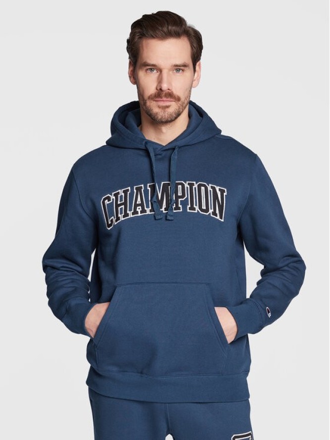 Champion Bluza Heavy Fleece Bookstore 217876 Granatowy Regular Fit