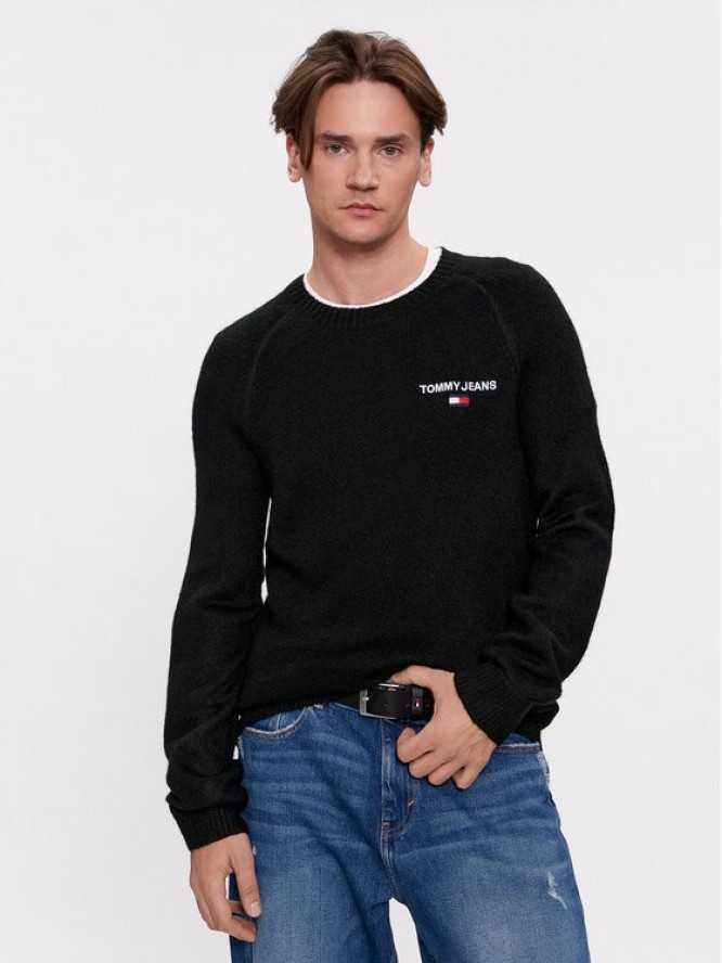 Tommy Jeans Sweter DM0DM17756 Czarny Regular Fit