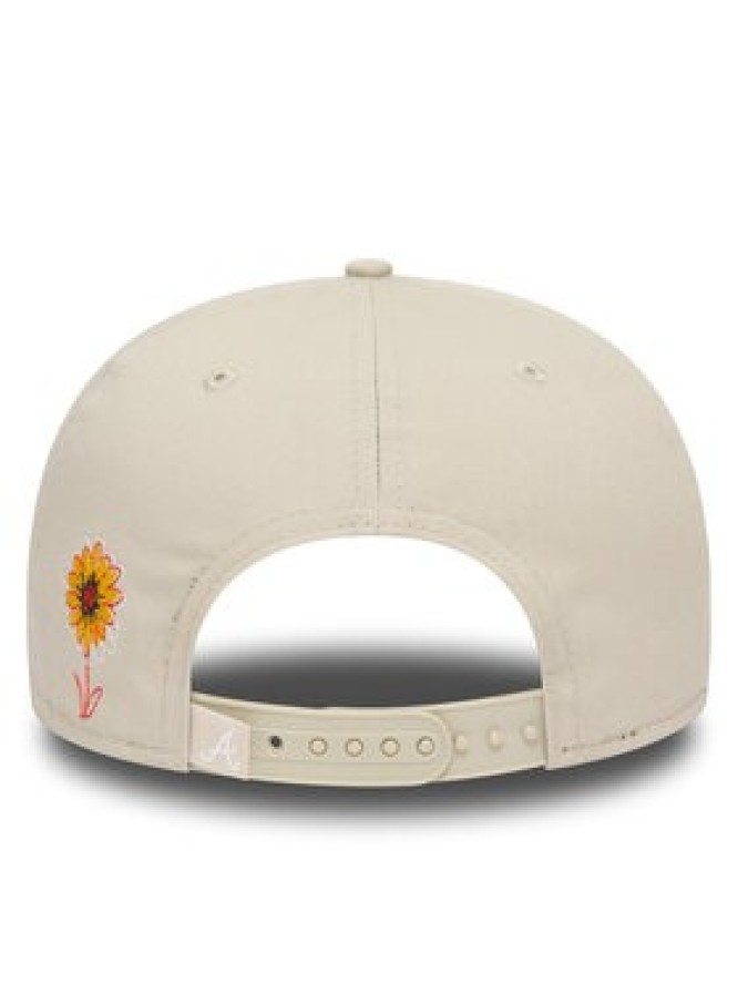 New Era Czapka z daszkiem Flower Icon 950 Braves 60435106 Beżowy