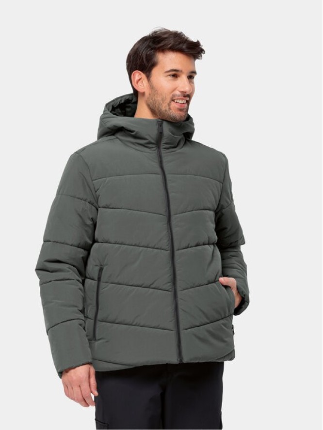 Jack Wolfskin Kurtka zimowa Karolinger Jkt 1207831 Zielony Regular Fit