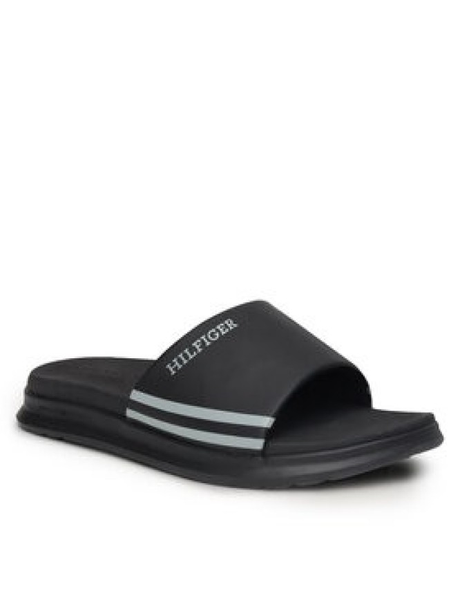 Tommy Jeans Klapki Dual Density Hilifger Pool Slide FM0FM05017 Czarny