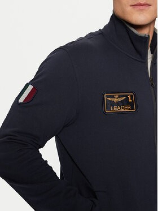 Aeronautica Militare Bluza 242FE1935F563 Granatowy Regular Fit