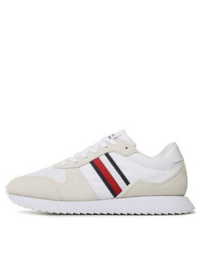 Tommy Hilfiger Sneakersy Runner Evo Mix FM0FM04699 Beżowy