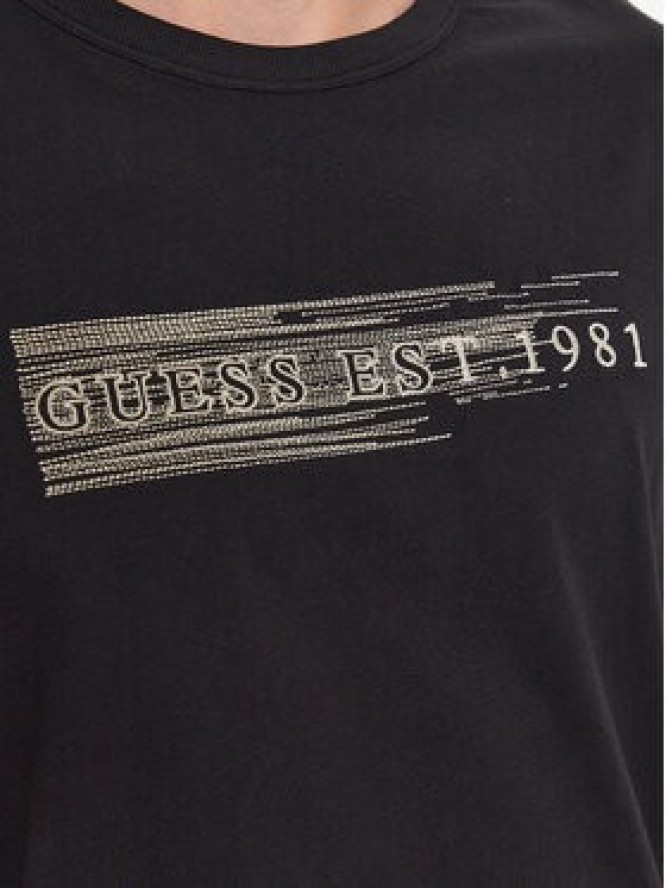 Guess T-Shirt M3YI89 K8FQ4 Czarny Regular Fit