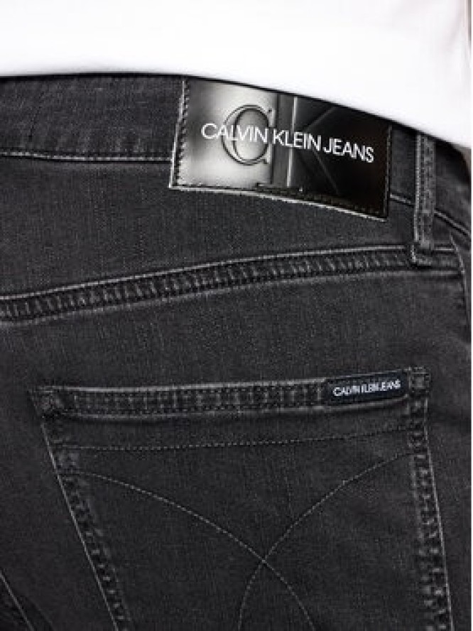 Calvin Klein Jeans Jeansy J30J315571 Szary Skinny Fit