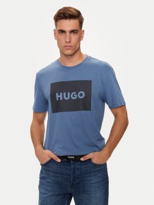 Hugo T-Shirt Dulive222 50467952 Niebieski Regular Fit