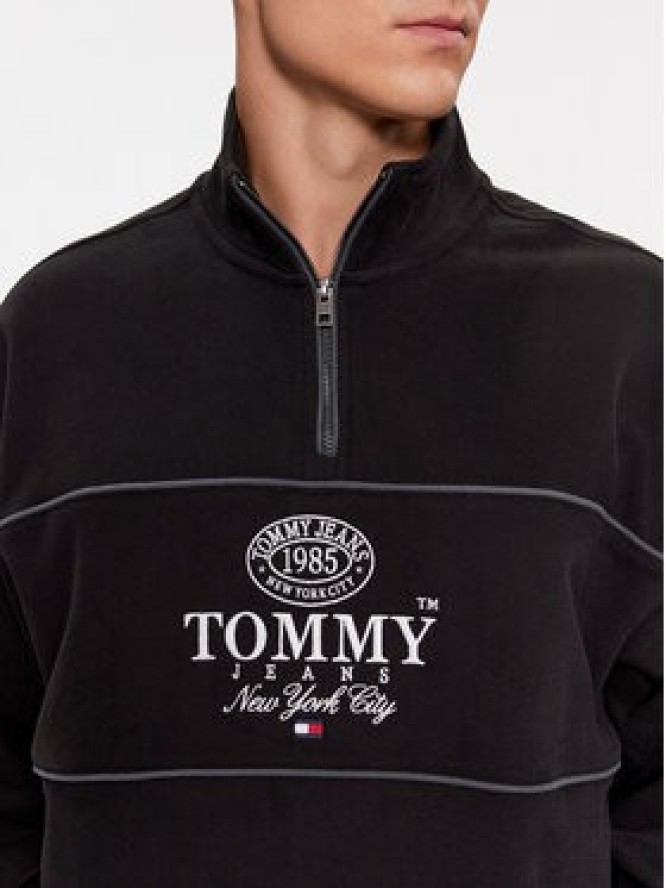 Tommy Jeans Bluza Luxe Athletic DM0DM17800 Czarny Relaxed Fit