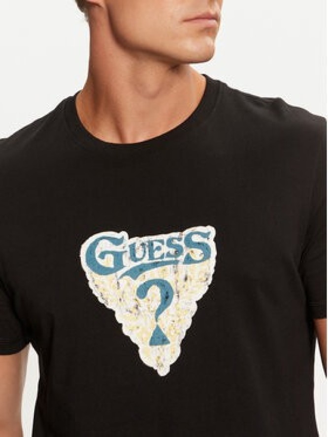 Guess T-Shirt M4BI44 I3Z14 Czarny Slim Fit