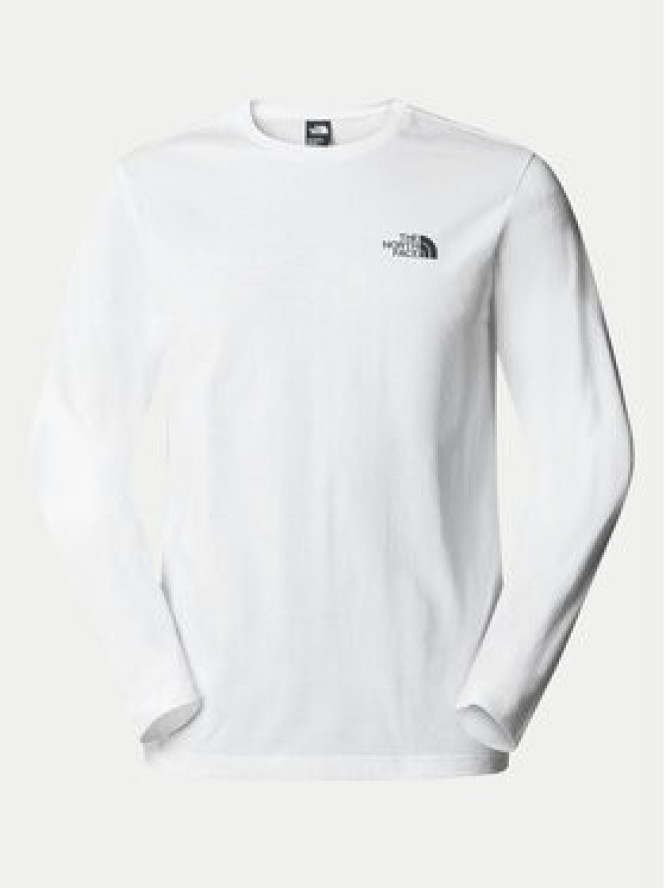 The North Face Longsleeve Simple Dome NF0A87QN Biały Regular Fit