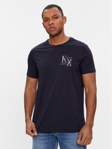 Armani Exchange T-Shirt 3DZTHQ ZJ9AZ 15CX Granatowy Regular Fit