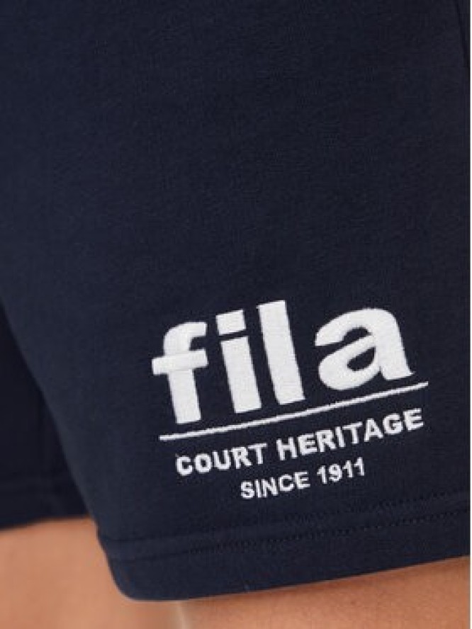 Fila Szorty sportowe FAM0678 Granatowy Regular Fit