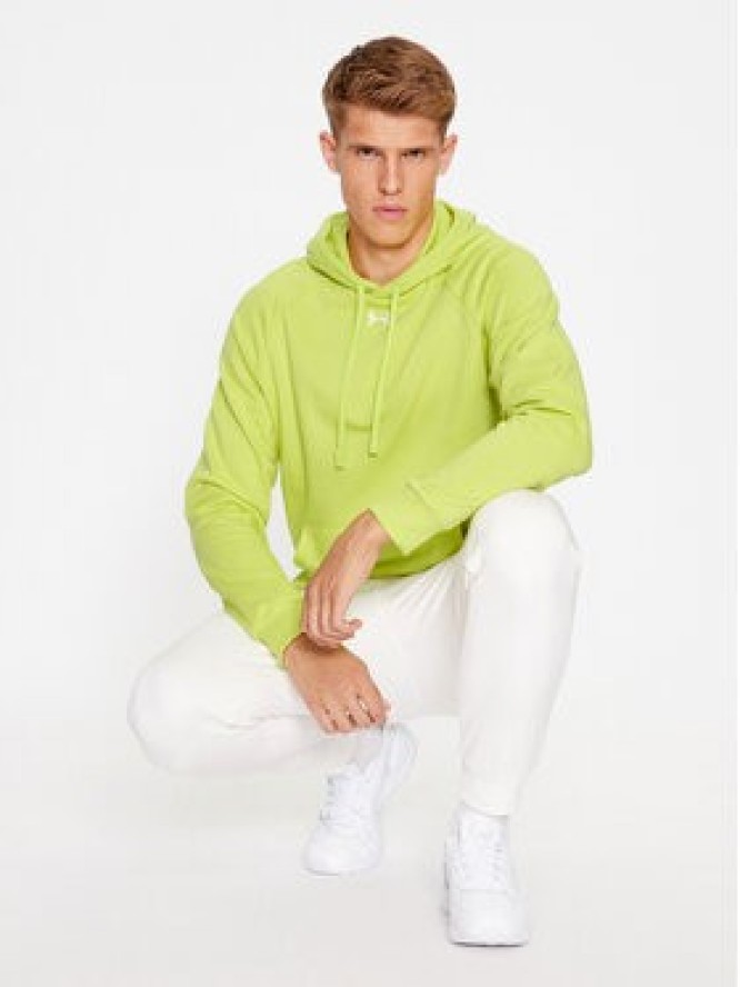 Under Armour Bluza Ua Rival Fleece Hoodie 1379757 Żółty Loose Fit