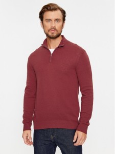 United Colors Of Benetton Sweter 1002U200U Bordowy Regular Fit