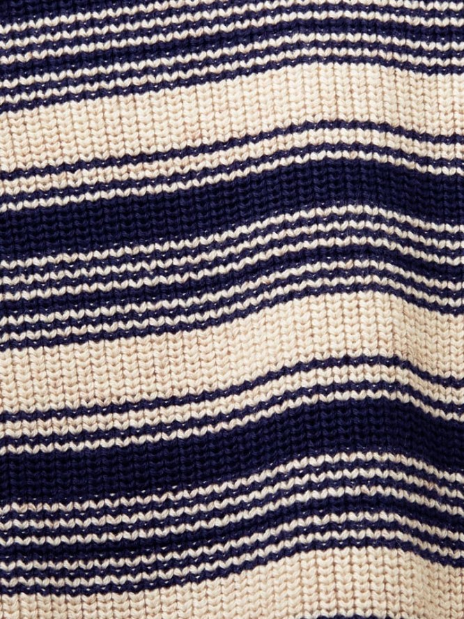 ESPRIT Sweter w kolorze granatowo-beżowym rozmiar: S