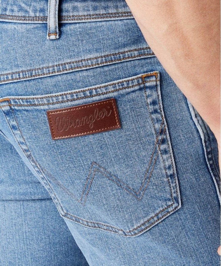 WRANGLER TEXAS MĘSKIE SPODNIE JEANSOWE GLASTON BLUE W121HN13S