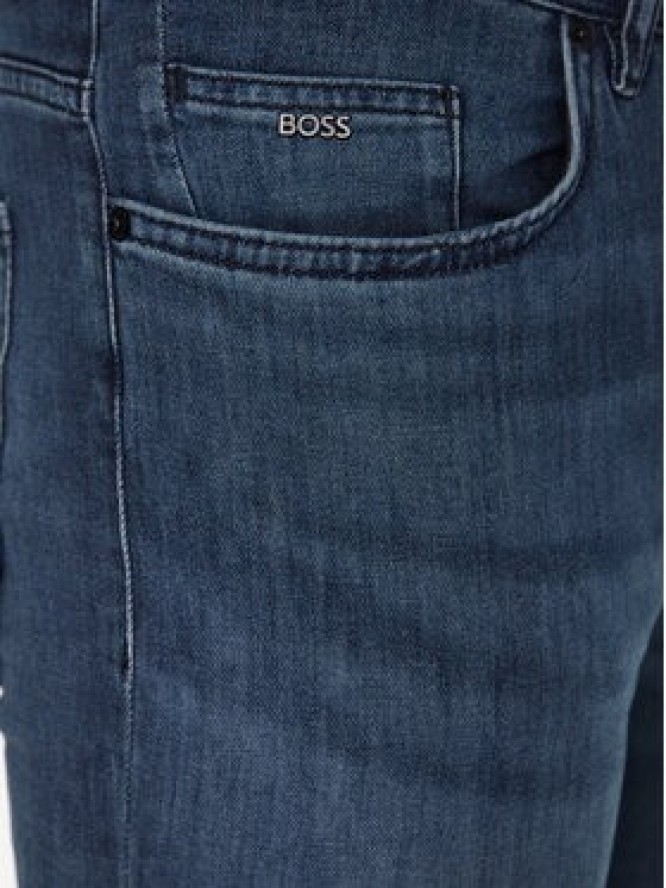 Boss Jeansy Delaware3-1 50488460 Granatowy Slim Fit