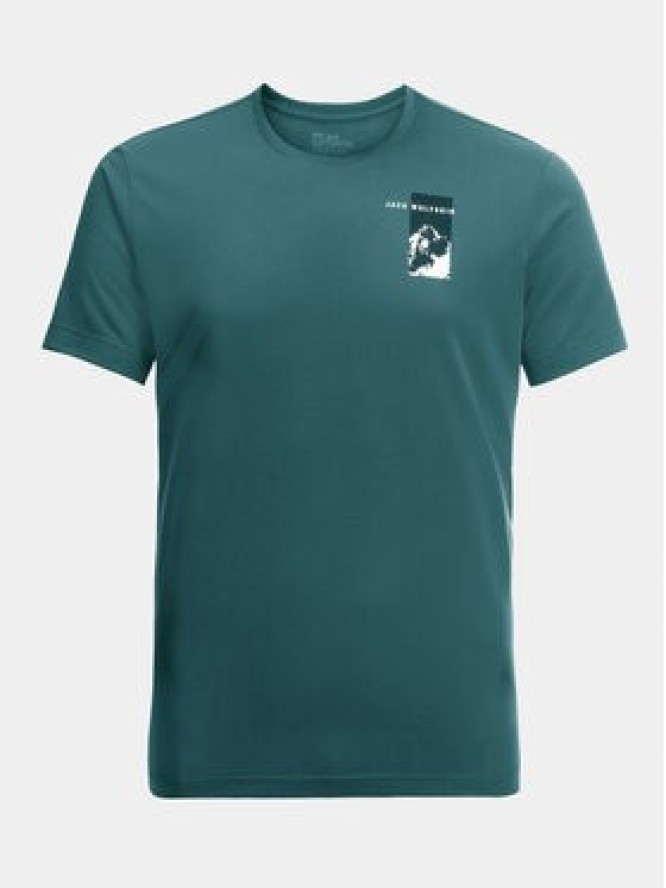 Jack Wolfskin T-Shirt Vonnan 1809941 Zielony Regular Fit