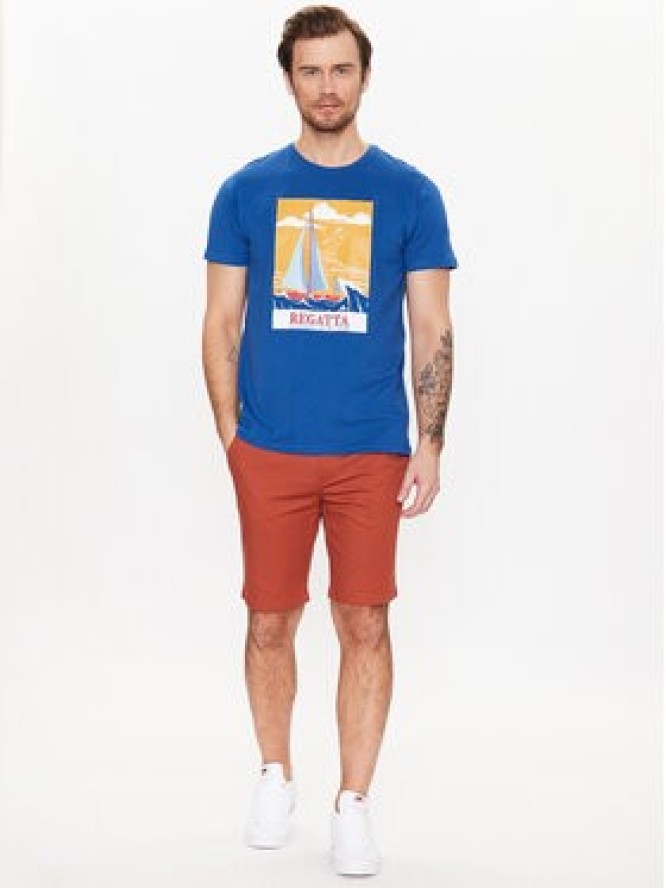 Regatta T-Shirt Cline VII RMT263 Niebieski Regular Fit