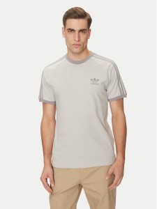 adidas T-Shirt adicolor Classics 3-Stripes JN7016 Szary Slim Fit