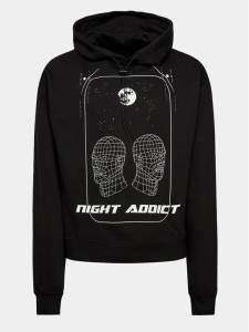 Night Addict Bluza MSS-NA4124DHEAD Czarny Regular Fit