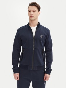 Aeronautica Militare Bluza 251FE1986F581 Granatowy Regular Fit