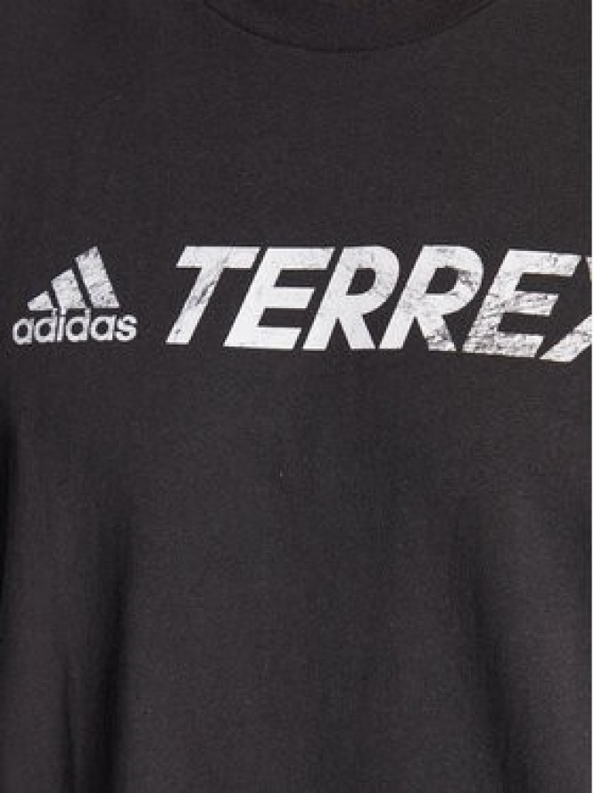 adidas T-Shirt Terrex Classic Logo HF3286 Czarny Regular Fit