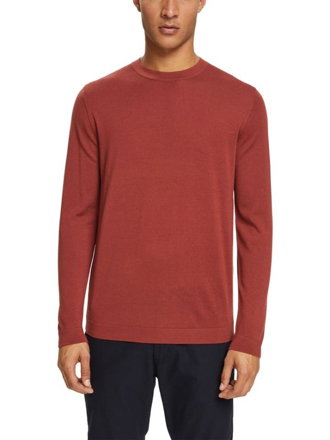 ESPRIT Wełniany sweter w kolorze czerwonym rozmiar: XL