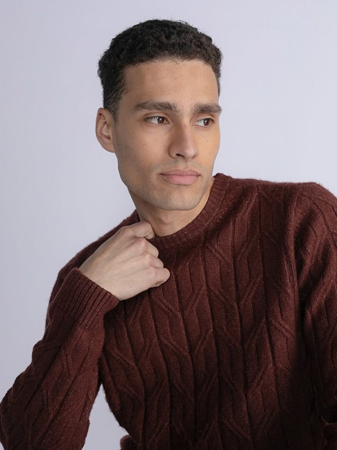 Petrol Industries Sweter w kolorze brązowym rozmiar: 3XL