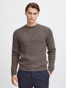 Casual Friday Sweter 20504408 Brązowy Regular Fit