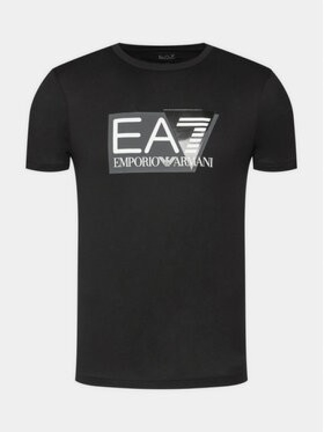 EA7 Emporio Armani T-Shirt 3DPT81 PJM9Z 1200 Czarny Regular Fit