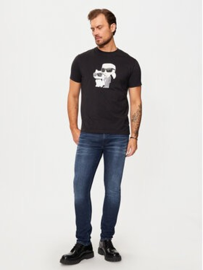 KARL LAGERFELD Jeansy 265801 544835 Granatowy Slim Fit