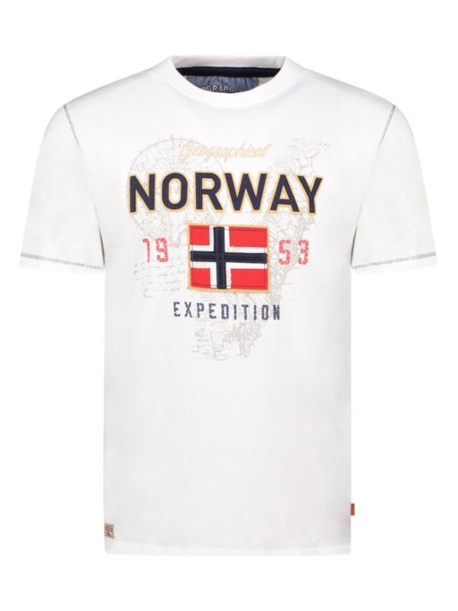 Geographical Norway Koszulka "Juitre" w kolorze białym rozmiar: M