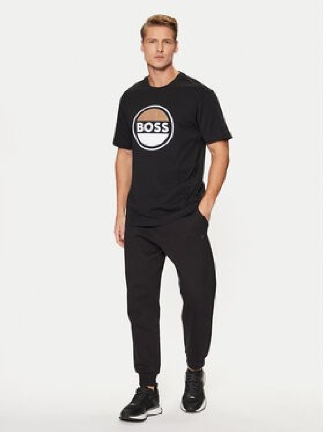 BOSS T-Shirt 50496223 Czarny Regular Fit