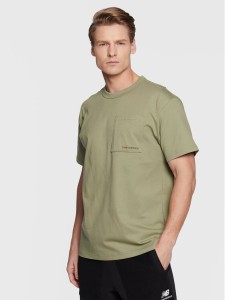 New Balance T-Shirt MT23567 Zielony Relaxed Fit