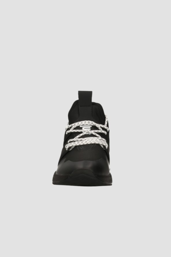 JUST CAVALLI Czarne sneakersy Fondo Action Basic