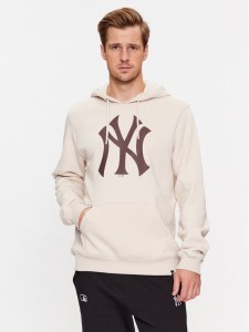 47 Brand Bluza New York Yankees BB017PEMIBR600207BN Écru Regular Fit