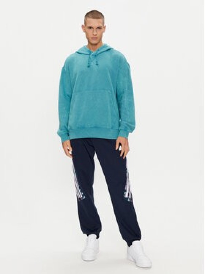 adidas Bluza ALL SZN Garment-Wash IB4074 Niebieski Loose Fit