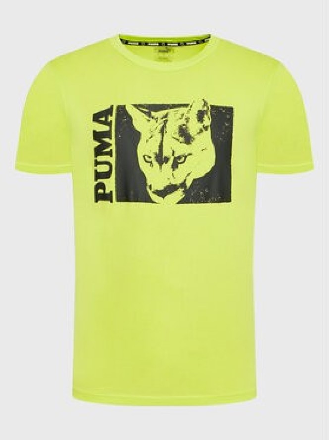Puma T-Shirt Timeout 53648401 Zielony Relaxed Fit