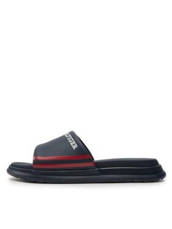 Tommy Jeans Klapki Dual Density Hilifger Pool Slide FM0FM05017 Granatowy