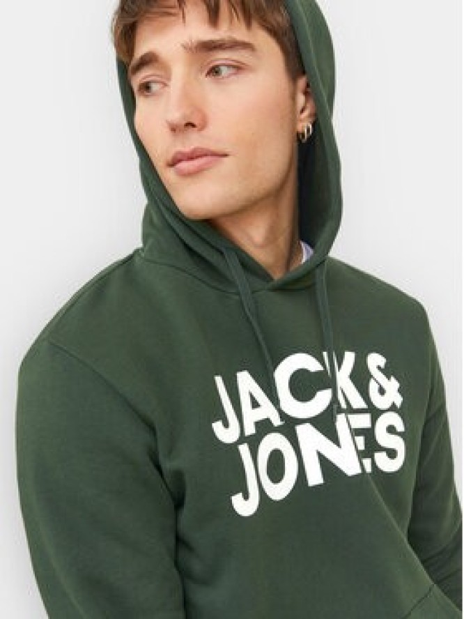 Jack&Jones Bluza Corp 12152840 Zielony Standard Fit