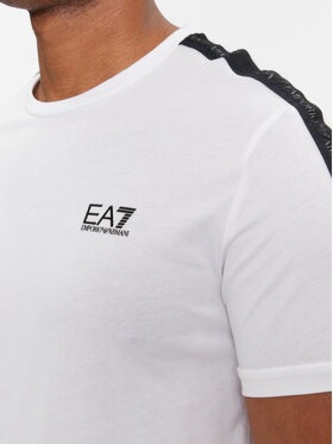 EA7 Emporio Armani T-Shirt 3DPT35 PJ02Z 1100 Biały Regular Fit