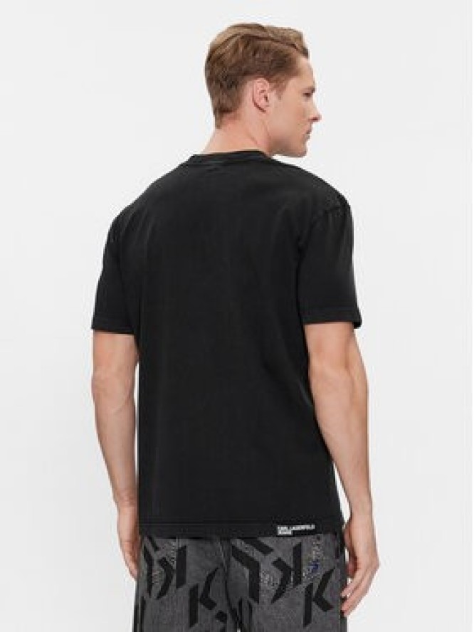 Karl Lagerfeld Jeans T-Shirt 240D1705 Czarny Regular Fit
