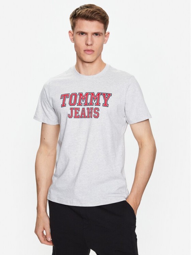 Tommy Jeans T-Shirt Essential DM0DM16405 Szary Regular Fit