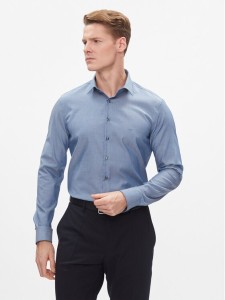 Calvin Klein Koszula K10K112299 Niebieski Slim Fit